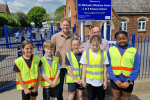 Grant and pupils at St Michael's